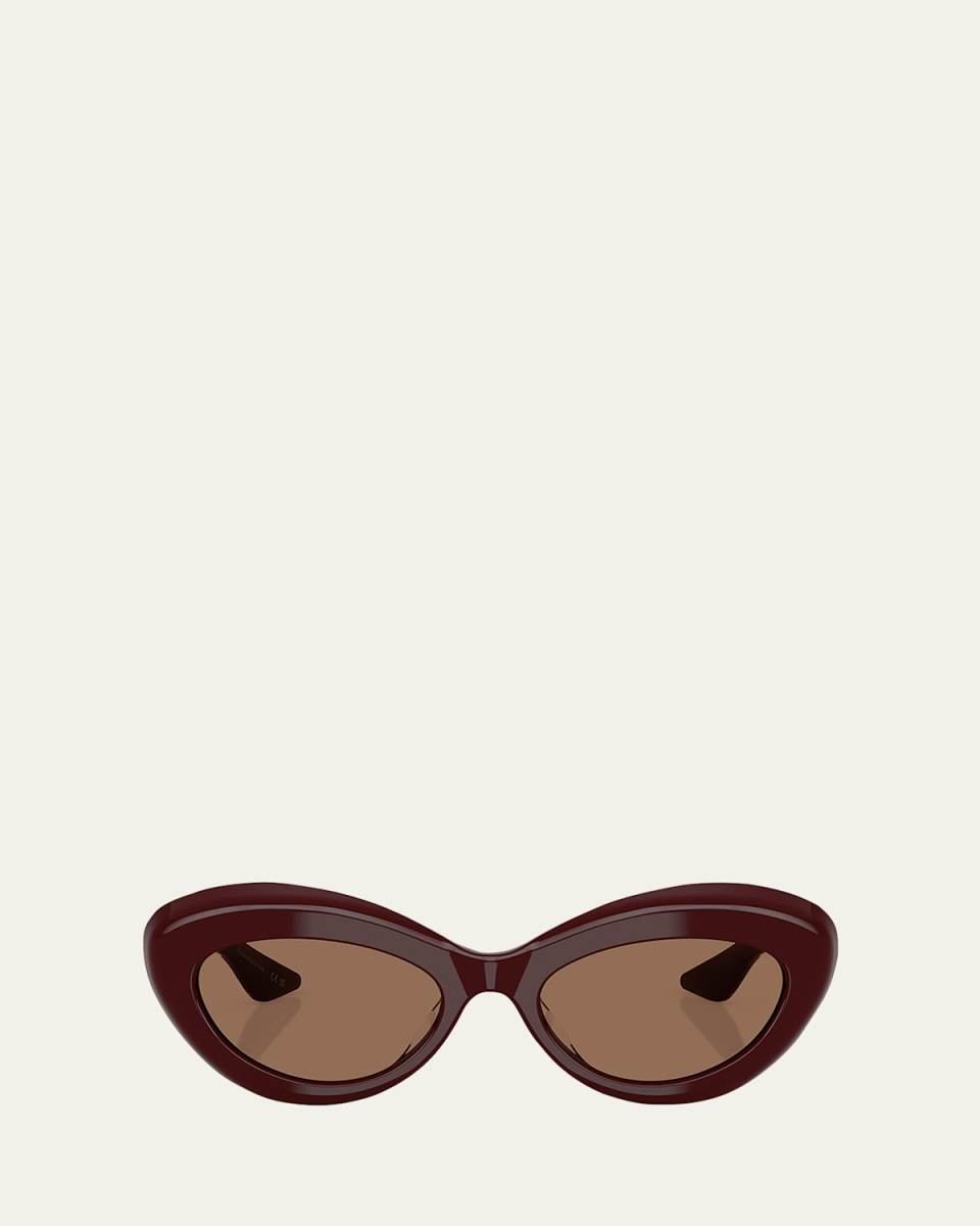 Bold Acetate Oval Sunglasses